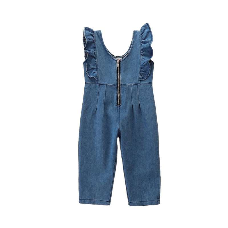 Baby Kid Girls Solid Color Jumpsuits Wholesale 220322244