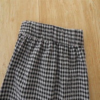 Load image into Gallery viewer, 2 Pieces Set Baby Kid Girls Solid Color Tops And Checked Skirts Wholesale 220322247
