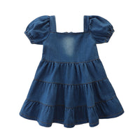 Load image into Gallery viewer, Baby Kid Girls Solid Color Dresses Wholesale 220322265
