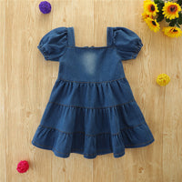 Load image into Gallery viewer, Baby Kid Girls Solid Color Dresses Wholesale 220322265
