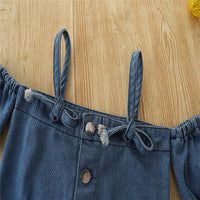 Load image into Gallery viewer, 2 Pieces Set Baby Kid Girls Solid Color Tops And Skirts Wholesale 220322273
