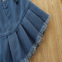 Load image into Gallery viewer, 2 Pieces Set Baby Kid Girls Solid Color Tops And Skirts Wholesale 220322273
