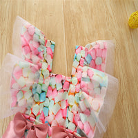 Load image into Gallery viewer, Baby Kid Girls Bow Lace Print Dresses Wholesale 220322278
