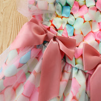 Load image into Gallery viewer, Baby Kid Girls Bow Lace Print Dresses Wholesale 220322278
