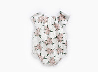 Load image into Gallery viewer, Baby Kid Girls Flower Print Rompers Wholesale 22032228

