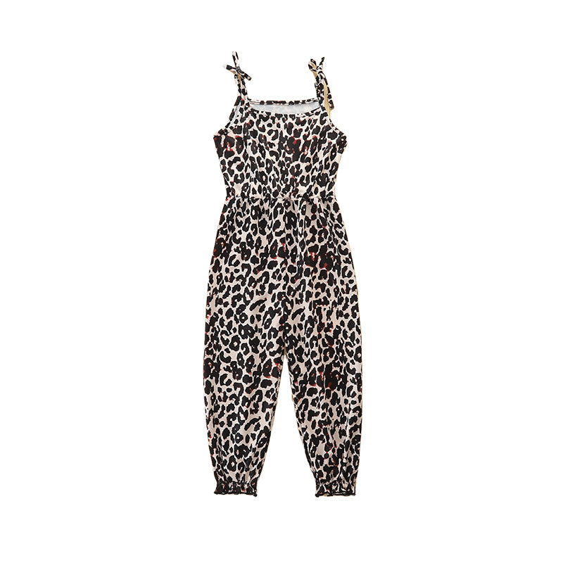 Baby Kid Girls Leopard print Jumpsuits Wholesale 220322286