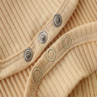 Load image into Gallery viewer, 2 Pieces Set Baby Girls Solid Color Muslin&amp;Ribbed Rompers And Flower Print Pants Wholesale 220322298
