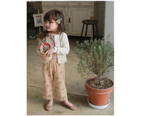 Load image into Gallery viewer, Baby Kid Girls Lace Muslin&amp;Ribbed Tops Wholesale 220322302
