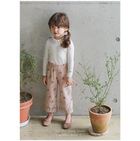 Load image into Gallery viewer, Baby Kid Girls Lace Muslin&amp;Ribbed Tops Wholesale 220322302
