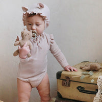 Load image into Gallery viewer, Baby Girls Solid Color Rompers Wholesale 220322308
