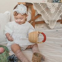 Load image into Gallery viewer, 2 Pieces Set Baby Girls Solid Color Flower Print Tops And Shorts Wholesale 220322309
