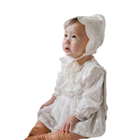 Load image into Gallery viewer, Baby Girls Solid Color Embroidered Rompers Wholesale 220322314
