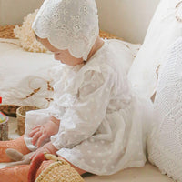 Load image into Gallery viewer, Baby Girls Solid Color Embroidered Rompers Wholesale 220322314
