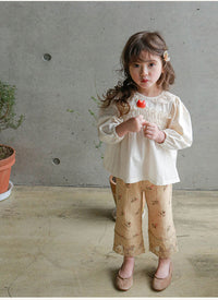 Load image into Gallery viewer, Baby Kid Girls Flower Lace Print Pants Wholesale 220322315
