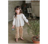 Load image into Gallery viewer, Baby Kid Girls Flower Lace Print Pants Wholesale 220322315
