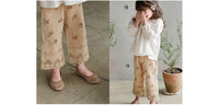 Load image into Gallery viewer, Baby Kid Girls Flower Lace Print Pants Wholesale 220322315
