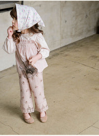 Load image into Gallery viewer, Baby Kid Girls Flower Lace Print Pants Wholesale 220322315
