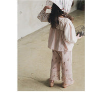 Load image into Gallery viewer, Baby Kid Girls Flower Lace Print Pants Wholesale 220322315
