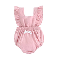 Load image into Gallery viewer, Baby Kid Girls Bow Rompers Wholesale 22032233
