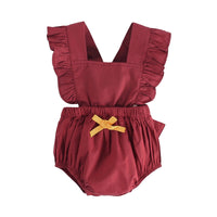 Load image into Gallery viewer, Baby Kid Girls Bow Rompers Wholesale 22032233
