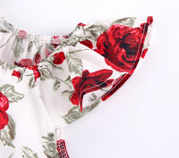 Load image into Gallery viewer, Baby Kid Girls Flower Print Rompers Wholesale 22032234
