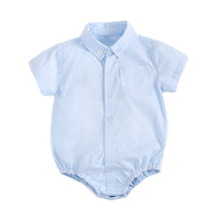Load image into Gallery viewer, Baby Kid Boys Solid Color Rompers Wholesale 22032238
