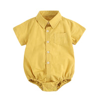 Load image into Gallery viewer, Baby Kid Boys Solid Color Rompers Wholesale 22032238
