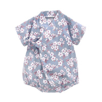 Load image into Gallery viewer, Baby Kid Girls Flower Print Rompers Wholesale 22032241
