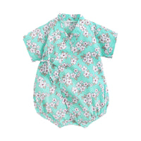 Load image into Gallery viewer, Baby Kid Girls Flower Print Rompers Wholesale 22032241
