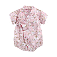 Load image into Gallery viewer, Baby Kid Girls Flower Print Rompers Wholesale 22032241
