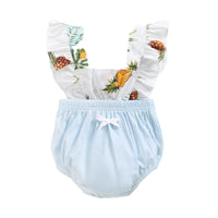 Load image into Gallery viewer, Baby Kid Girls Color-blocking Fruit Cartoon Print Rompers Wholesale 22032242
