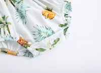 Load image into Gallery viewer, Baby Kid Girls Color-blocking Fruit Cartoon Print Rompers Wholesale 22032242
