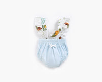 Load image into Gallery viewer, Baby Kid Girls Color-blocking Fruit Cartoon Print Rompers Wholesale 22032242
