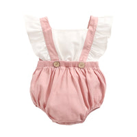 Load image into Gallery viewer, Baby Kid Girls Color-blocking Rompers Wholesale 22032251
