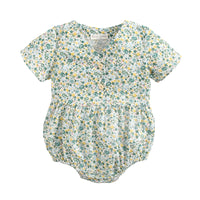 Load image into Gallery viewer, Baby Kid Girls Flower Print Rompers Wholesale 22032252
