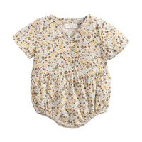 Load image into Gallery viewer, Baby Kid Girls Flower Print Rompers Wholesale 22032252
