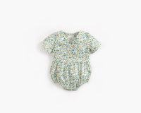 Load image into Gallery viewer, Baby Kid Girls Flower Print Rompers Wholesale 22032252
