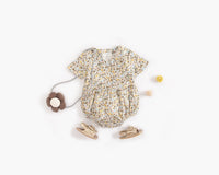 Load image into Gallery viewer, Baby Kid Girls Flower Print Rompers Wholesale 22032252
