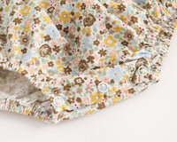 Load image into Gallery viewer, Baby Kid Girls Flower Print Rompers Wholesale 22032252

