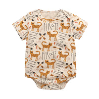 Load image into Gallery viewer, Baby Kid Girls Boys Letters Animals Cartoon Print Rompers Wholesale 22032253
