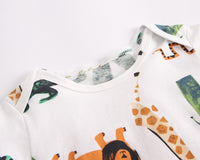 Load image into Gallery viewer, Baby Kid Girls Boys Letters Animals Cartoon Print Rompers Wholesale 22032253
