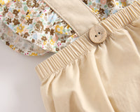 Load image into Gallery viewer, Baby Kid Girls Flower Print Rompers Wholesale 22032256
