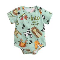 Load image into Gallery viewer, Baby Kid Girls Boys Letters Animals Cartoon Print Rompers Wholesale 22032257
