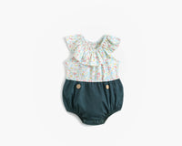 Load image into Gallery viewer, Baby Kid Girls Flower Print Rompers Wholesale 22032264
