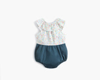 Load image into Gallery viewer, Baby Kid Girls Flower Print Rompers Wholesale 22032264
