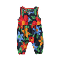 Load image into Gallery viewer, Baby Kid Girls Flower Print Jumpsuits Wholesale 22032265

