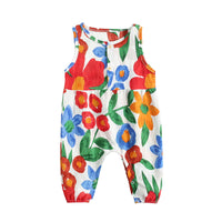 Load image into Gallery viewer, Baby Kid Girls Flower Print Jumpsuits Wholesale 22032265
