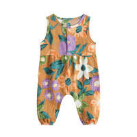 Load image into Gallery viewer, Baby Kid Girls Flower Print Jumpsuits Wholesale 22032265
