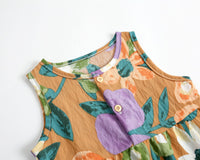 Load image into Gallery viewer, Baby Kid Girls Flower Print Jumpsuits Wholesale 22032265
