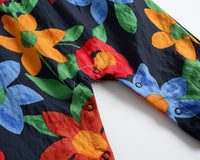 Load image into Gallery viewer, Baby Kid Girls Flower Print Jumpsuits Wholesale 22032265
